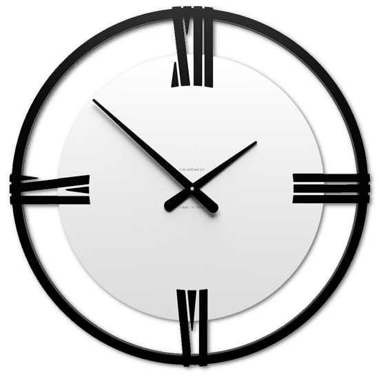 Orologio grande da parete moderno bianco