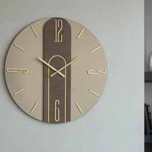 Visualizza i dettagli per Grande orologio da parete mistica 80cm vetro bronzo design Grande orologio da parete mistica 80cm vetro bronzo design