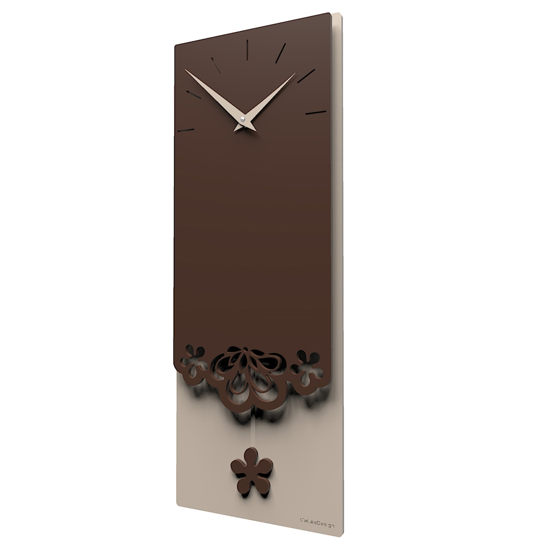 Orologio a pendolo da parete moderno cioccolato