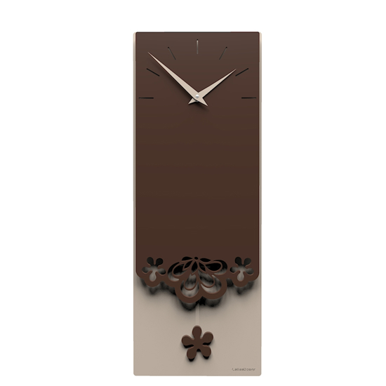 Orologio a pendolo da parete moderno cioccolato