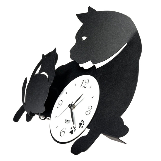 Orologio da parete moderno gatti neri