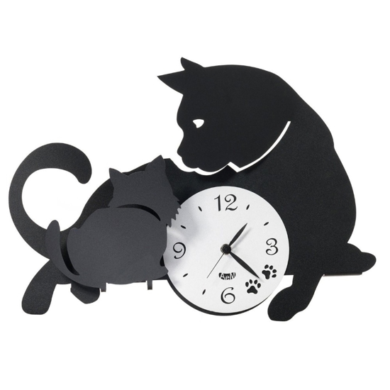 Orologio da parete moderno gatti neri