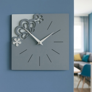 Orologio da parete quadrato moderno colore carta da zucchero