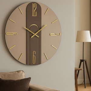 Visualizza i dettagli per Orologio da parete mistica 60cm vetro bronzo design moderno Orologio da parete mistica 60cm vetro bronzo design moderno