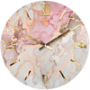 Orologio rosy 40cm effetto marmo rosa oro moderno