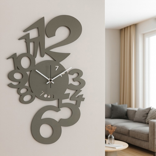Orologio moderno da parete metallo fango Orologio moderno da parete metallo fango
