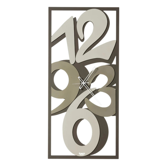 Orologio verticale da parete moderno fango e sabbia Orologio verticale da parete moderno fango e sabbia