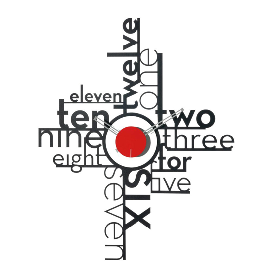 Orologio da parete moderno nero e rosso design lettere Orologio da parete moderno nero e rosso design lettere