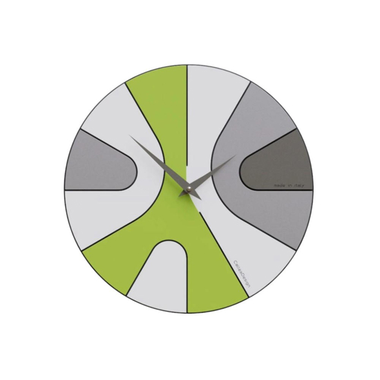 Orologio in legno rotondo da parete moderno verde Orologio in legno rotondo da parete moderno verde