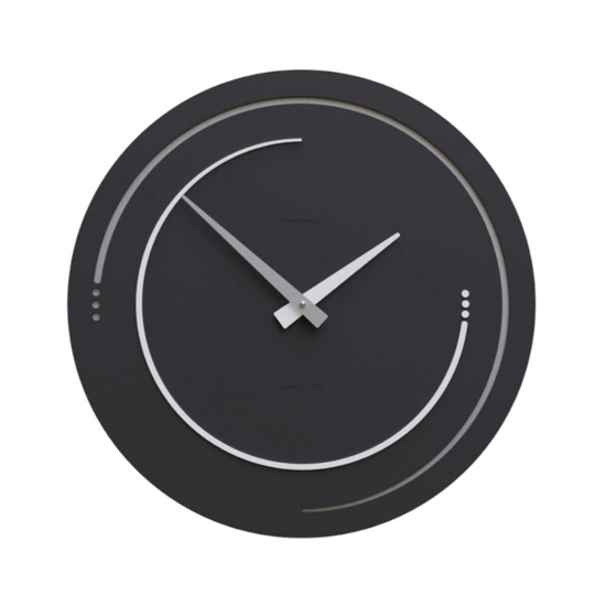 Orologio nero da parete legno rotondo moderno 46cm Orologio nero da parete legno rotondo moderno 46cm