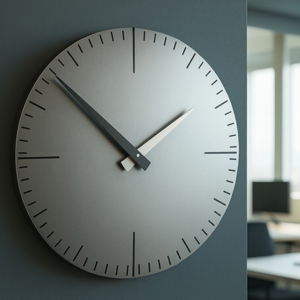 Orologio da parete moderno alluminio in legno 