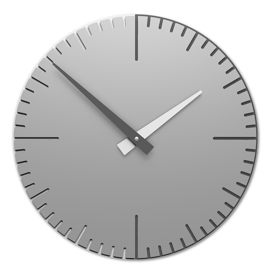 Orologio da parete moderno alluminio in legno 
