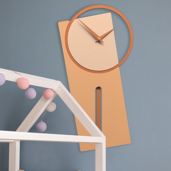 Sherlock  legno pesca chiaro orologio a pendolo da parete moderno