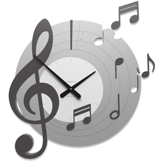 Orologio da parete musica e note