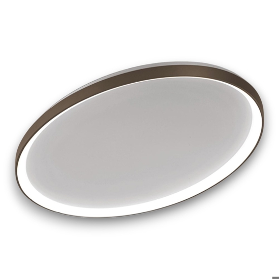Plafoniera ovale bronzo led 80w 3000k 4000k dimmerabile vivida lifering-o Plafoniera ovale bronzo led 80w 3000k 4000k dimmerabile vivida lifering-o