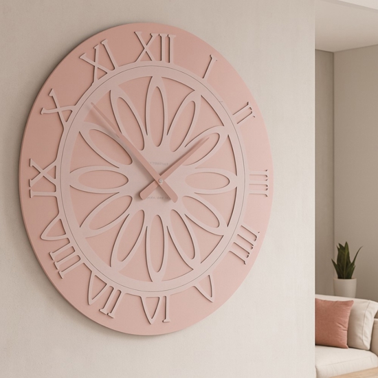 Athena orologio da parete grande 60 rosa antico 