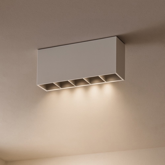 Lika pl ideal lux plafoniera con faretti led 12w 3000k bianca