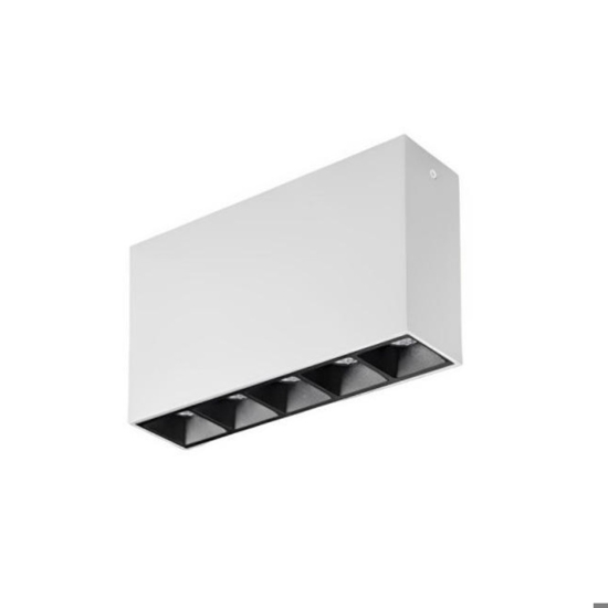 Lika pl ideal lux plafoniera con faretti led 12w 3000k bianca
