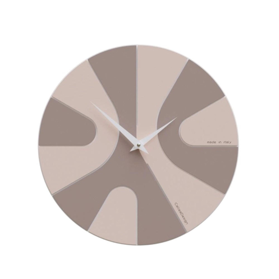 Orologio da parete rotondo moderno in legno grigio prugna Orologio da parete rotondo moderno in legno grigio prugna