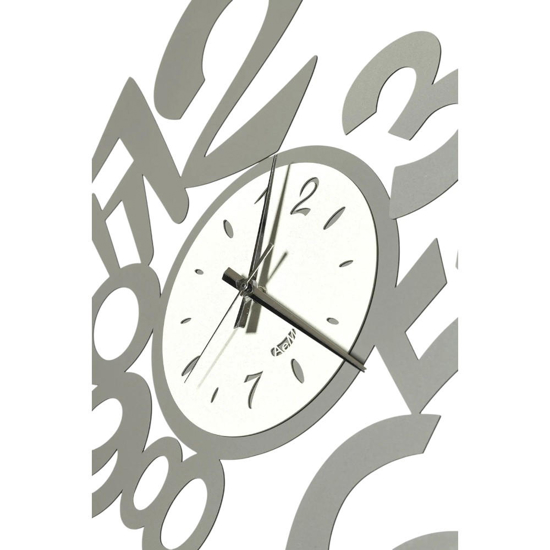 Orologio da parete metallo fango e avorio design numeri moderni Orologio da parete metallo fango e avorio design numeri moderni