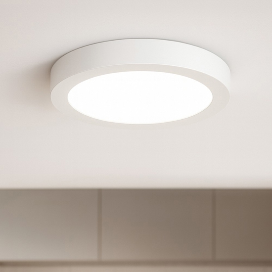 Gea luce plafoniera moderna led 12w 4000k bianco da soffitto Gea luce plafoniera moderna led 12w 4000k bianco da soffitto