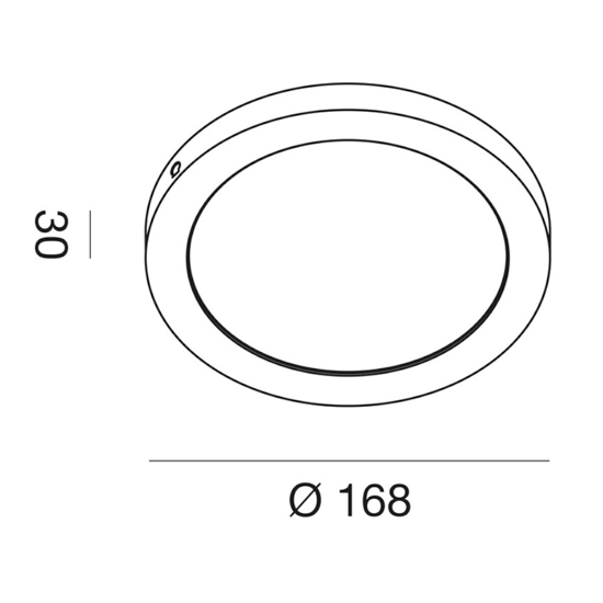 Gea luce plafoniera moderna led 12w 4000k bianco da soffitto Gea luce plafoniera moderna led 12w 4000k bianco da soffitto