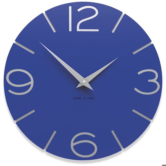 Orologio da parete moderno blu elettrico Orologio da parete moderno blu elettrico