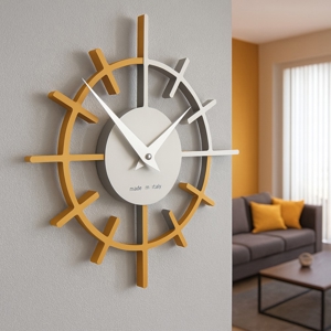 Orologio da parete moderno legno colore melone