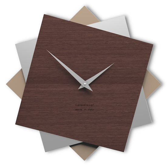 Orologio moderno a parete 35cm rovere wenge' foy