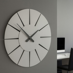 Visualizza i dettagli per Orologio da parete colore alluminio rotondo in legno design moderno Orologio da parete colore alluminio rotondo in legno design moderno