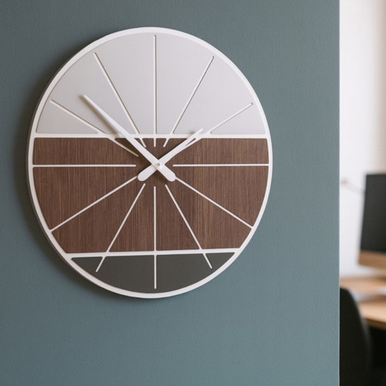 Orologio da parete mdoerno rovere wenge' 