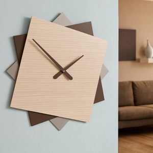 Grande orologio da muro 60cm rovere decape'