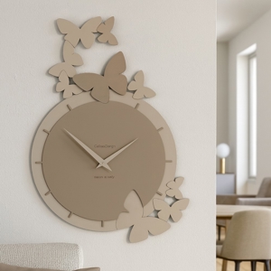 Orologio da parete legno colore tortora