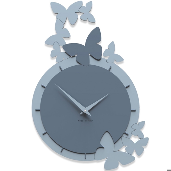 Orologio da parete farfalle legno colore carta da zucchero Orologio da parete farfalle legno colore carta da zucchero