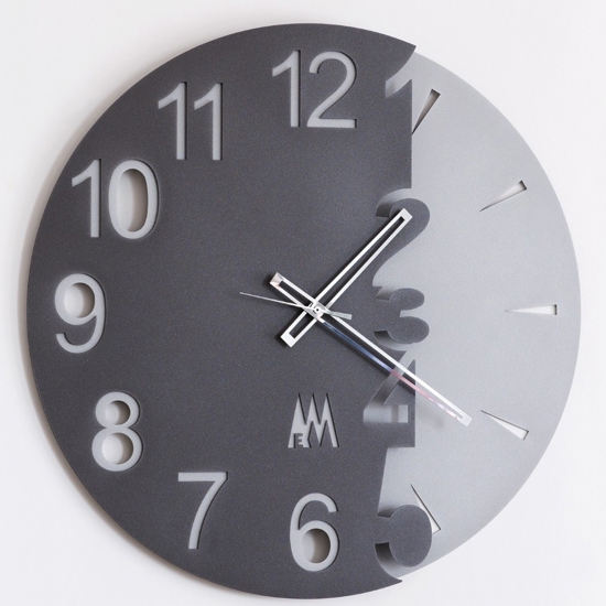 Orologio da parete 50cm moderno metallo fango rotondo Orologio da parete 50cm moderno metallo fango rotondo