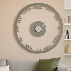 Visualizza i dettagli per Grande orologio da parete fango design rotondo 70cm Grande orologio da parete fango design rotondo 70cm