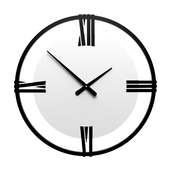 Orologio da parete moderno 30cm bianco rotondo