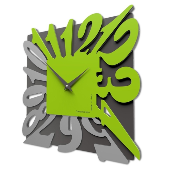Orologio a parete moderno quadrato verde