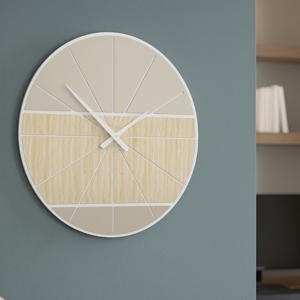 Visualizza i dettagli per Moderno orologio da parete 60 rovere decape' per soggiorno Moderno orologio da parete 60 rovere decape' per soggiorno