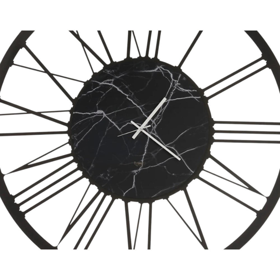 Orologio da parete moderno rotondo nero effetto marmo 90cm Orologio da parete moderno rotondo nero effetto marmo 90cm