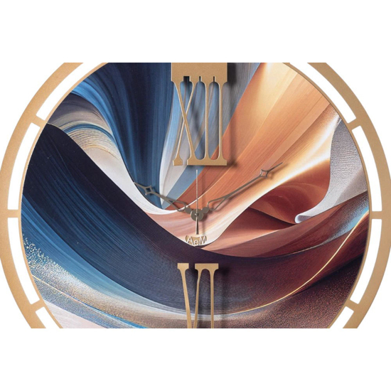 Orologio a parete effetto marmo design moderno oro dune dorate Orologio a parete effetto marmo design moderno oro dune dorate