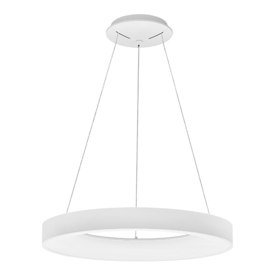 Lampadario cerchio bianco 60cm led dimmerabile 3000k Lampadario cerchio bianco 60cm led dimmerabile 3000k