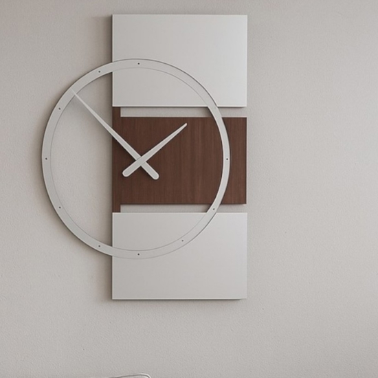 Orologio da parete moderno legno wenge rovere
