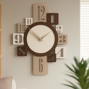 Orologio moderno da parete cucina avorio
