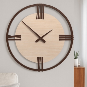 Orologio grande da parete rovere decape' sirio