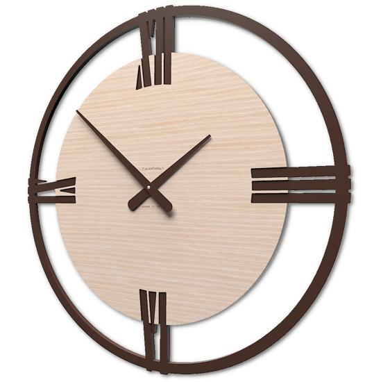 Orologio grande da parete rovere decape' sirio