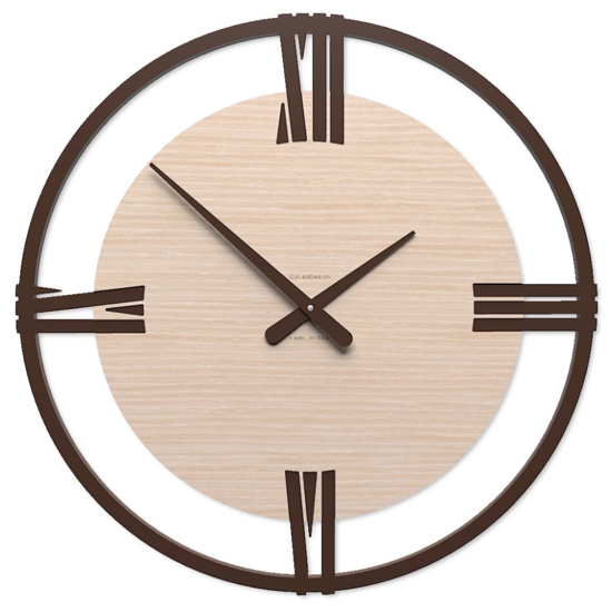 Orologio grande da parete rovere decape' sirio