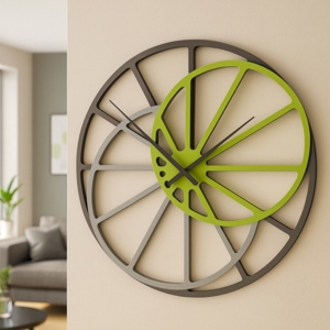 Orologio grande a parete moderno 95cm verde mela theresa