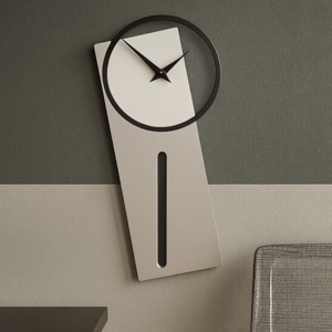 Visualizza i dettagli per Orologio a pendolo moderno da parete sherlock legno colore alluminio Orologio a pendolo moderno da parete sherlock legno colore alluminio