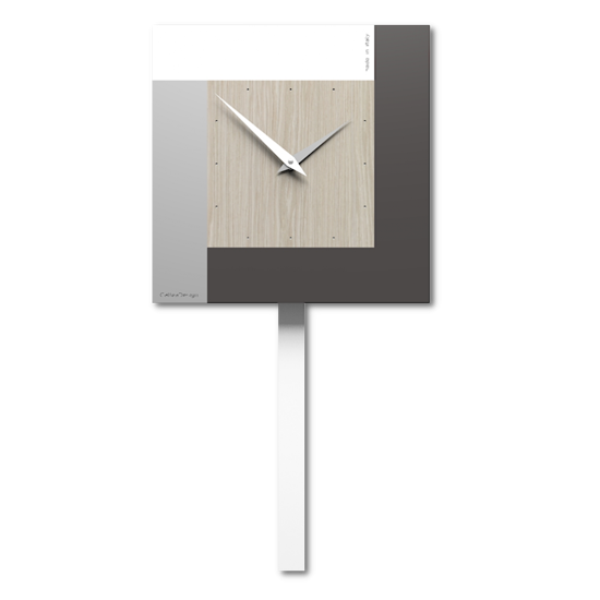 Orologio a pendolo a parete moderno rovere breeze